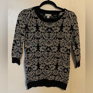 NY&Co metallic sweater, S